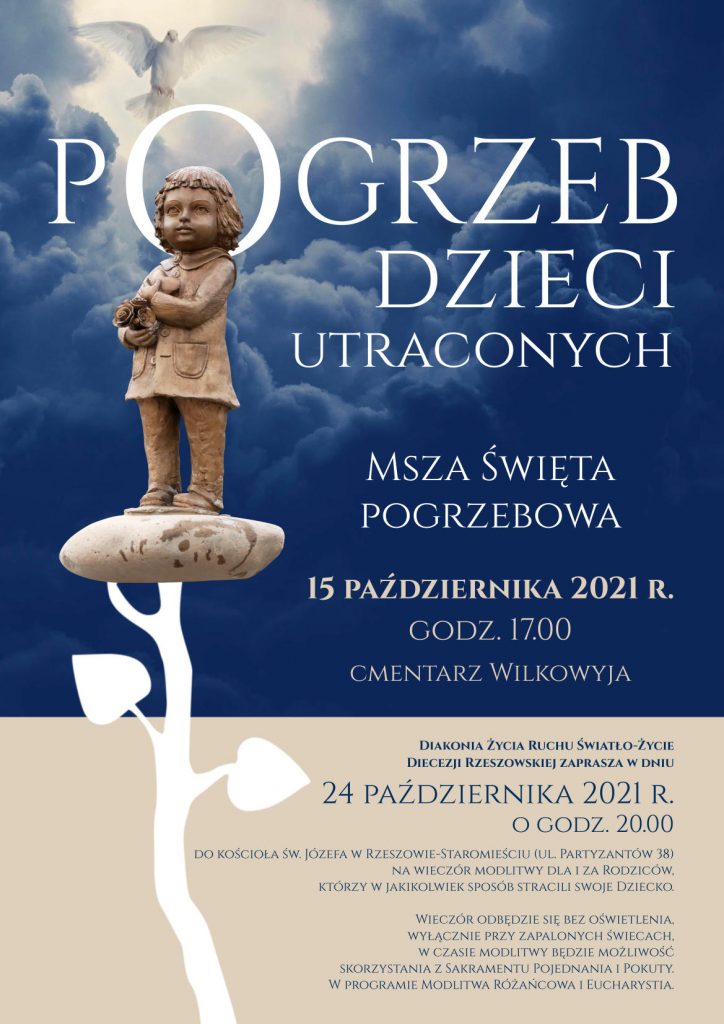 plakat pogrzeb dziecka utraconego 2021